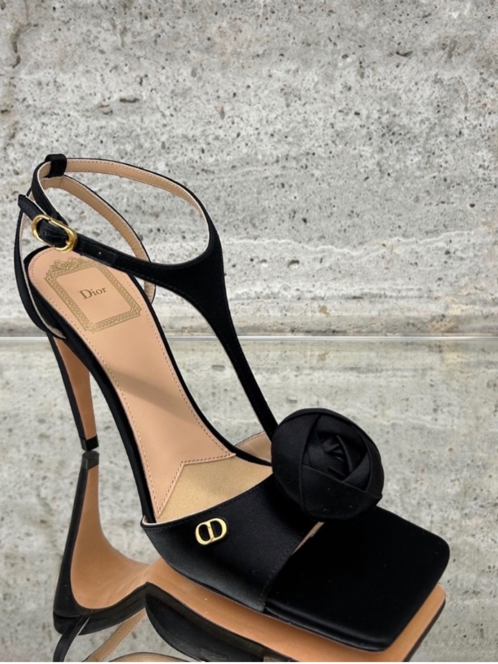 Dior Rose Heeled Sandal